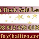 rock salt lamp decor