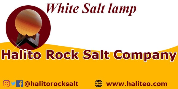 white salt lamp