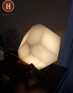 white salt lamp
