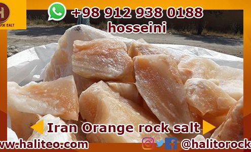 Orange rock salt