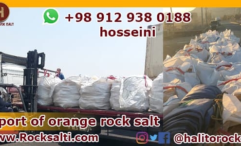 Orange rock salt